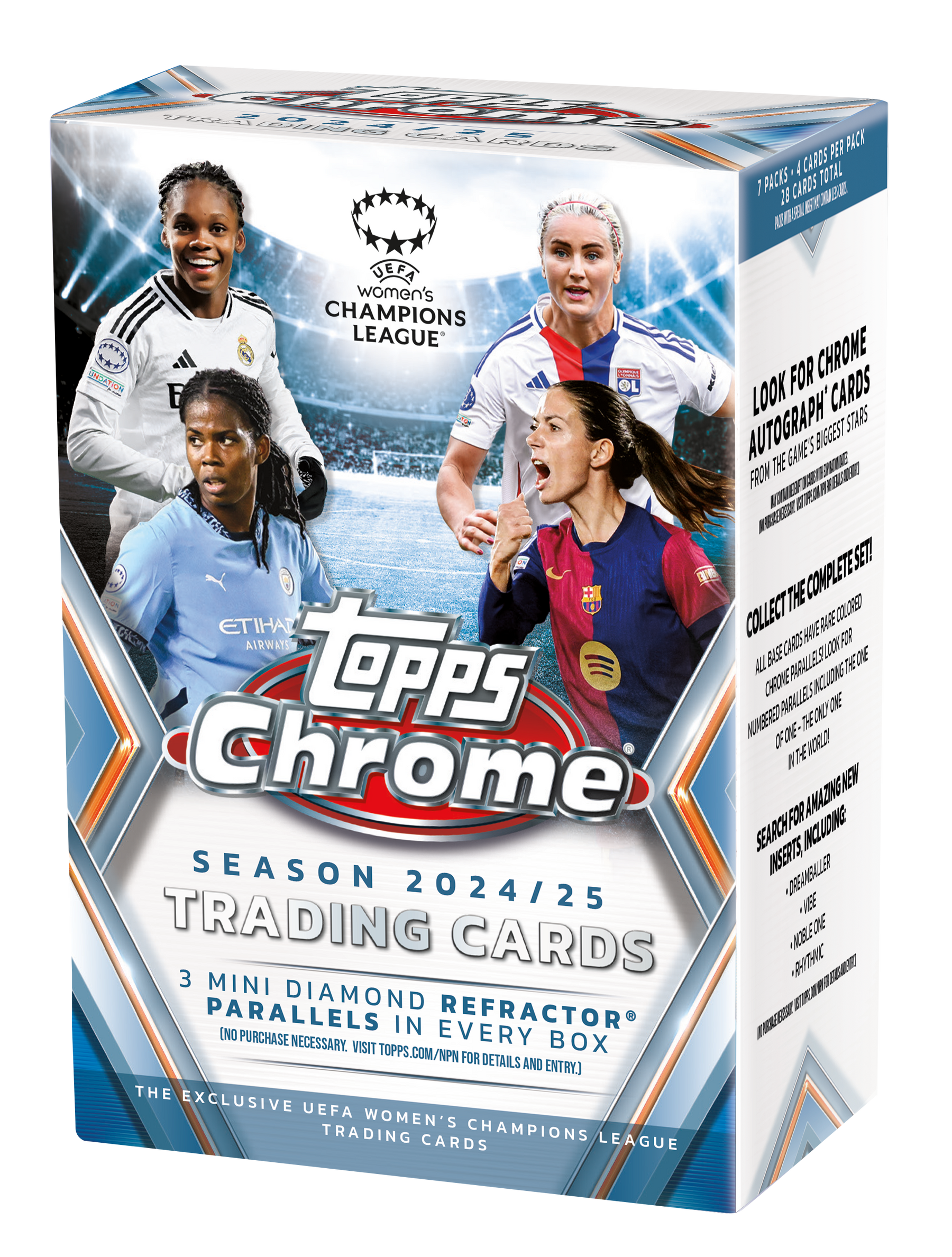 2024-25 Topps Chrome UEFA Women's Champions League - Blaster Box