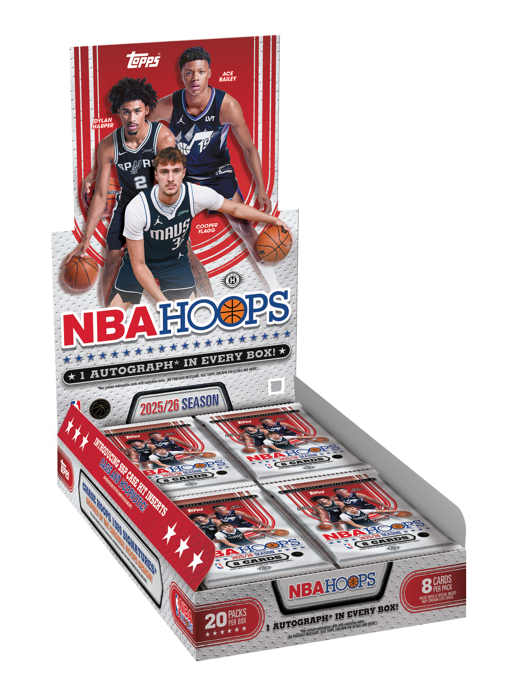 2025-26 Topps NBA Hoops Basketball - Hobby Box