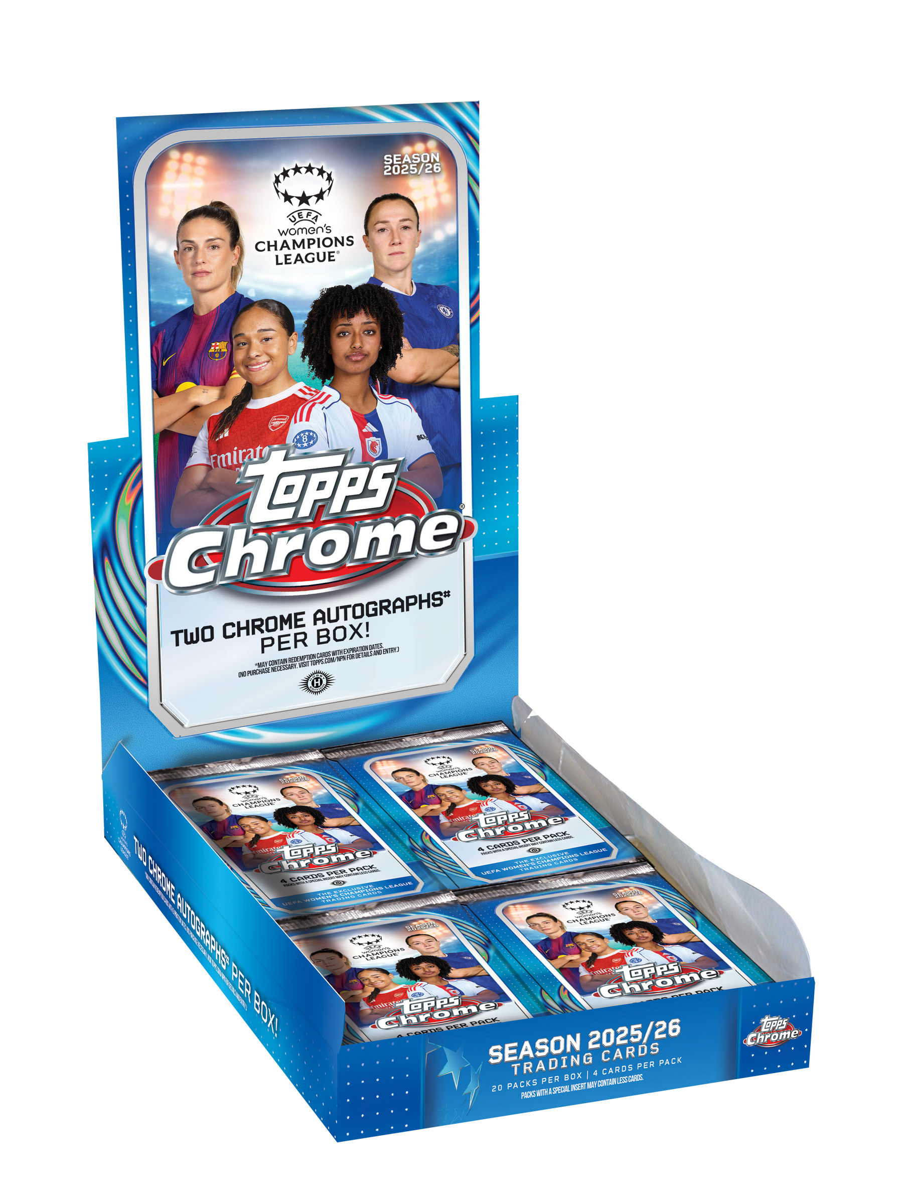 2025-26 Topps UEFA Women’s Champions League Chrome Hobby Box