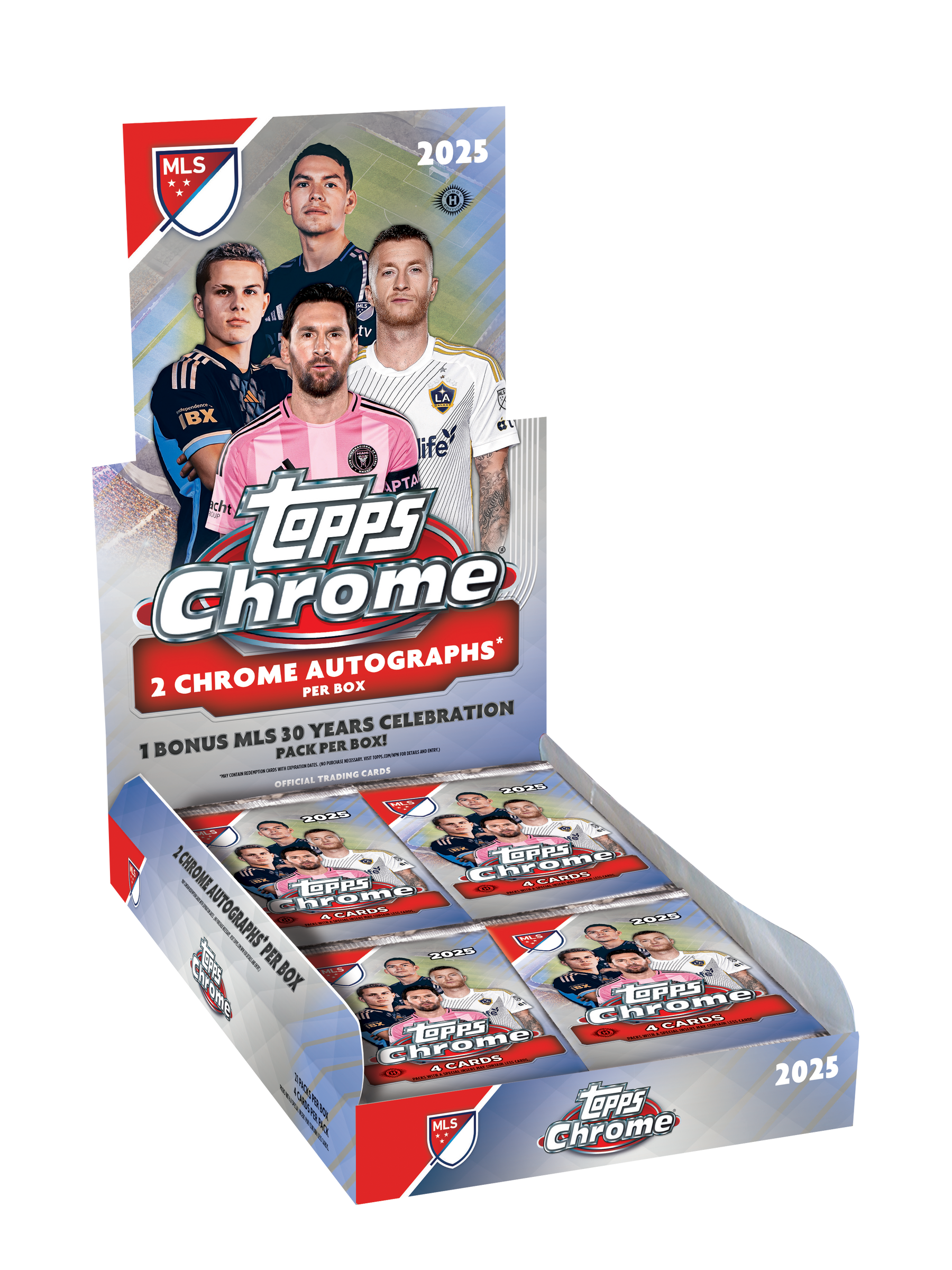2025 Topps Chrome MLS - Hobby Box