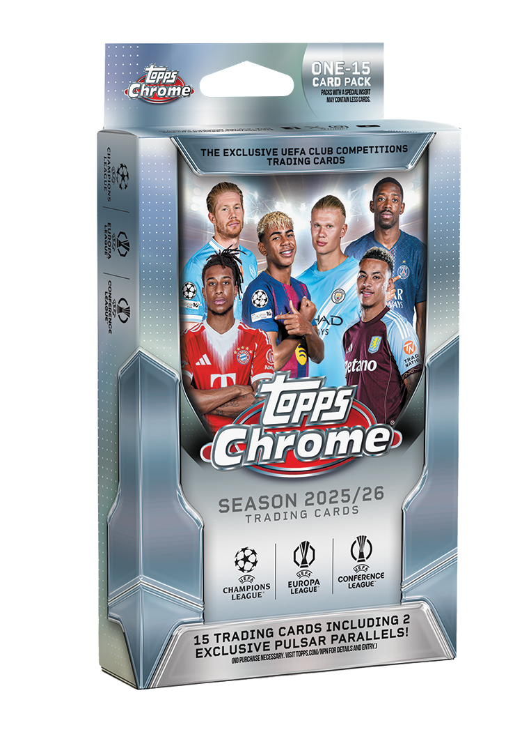 2025-26 Topps Chrome UEFA Club Competitions - Hanger Box