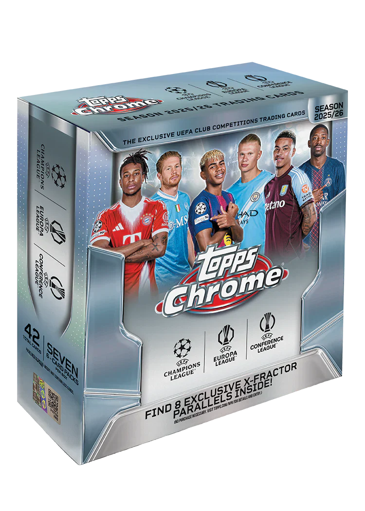 2025-26 Topps Chrome UEFA Club Competitions - Mega Box